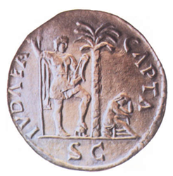 Roman Coin Showing Judea Captured